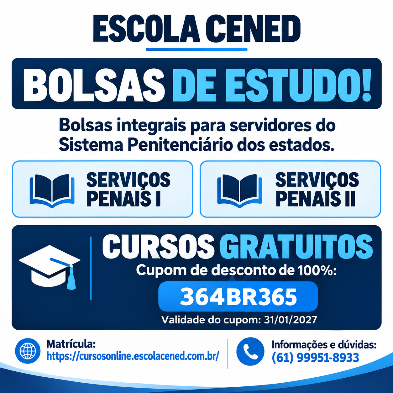 Comunicado sobre serviços penais